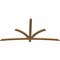 Ekena Millwork Davenport Timber Gable Bracket, Western Red Cedar, 96"W x 48"H x 1 1/2"D x 3 1/2"F, 12/12 Pitch GBW096X48X0204DAV00SWR - alternate 5